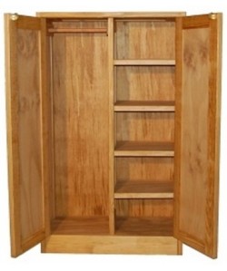 Double Wardrobe with Shelves