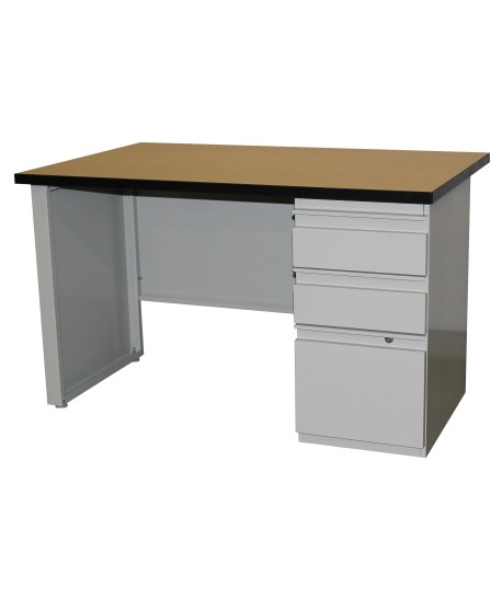 Two Drawer Desk with File Drawer
