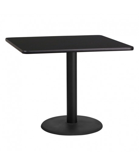 Square Dining Table Round Base